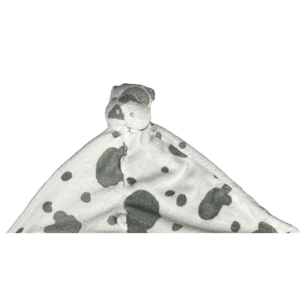 Angel Dear Cow Lovey Security Blanket White Gray Spotted Baby Soother Infant - Picture 2 of 8